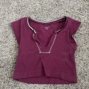 Urban Outfitters Plum Crop Top